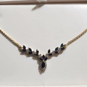 Sapphire & Diamond Necklace
